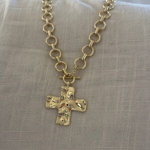 Gold Cross Pendant Necklace